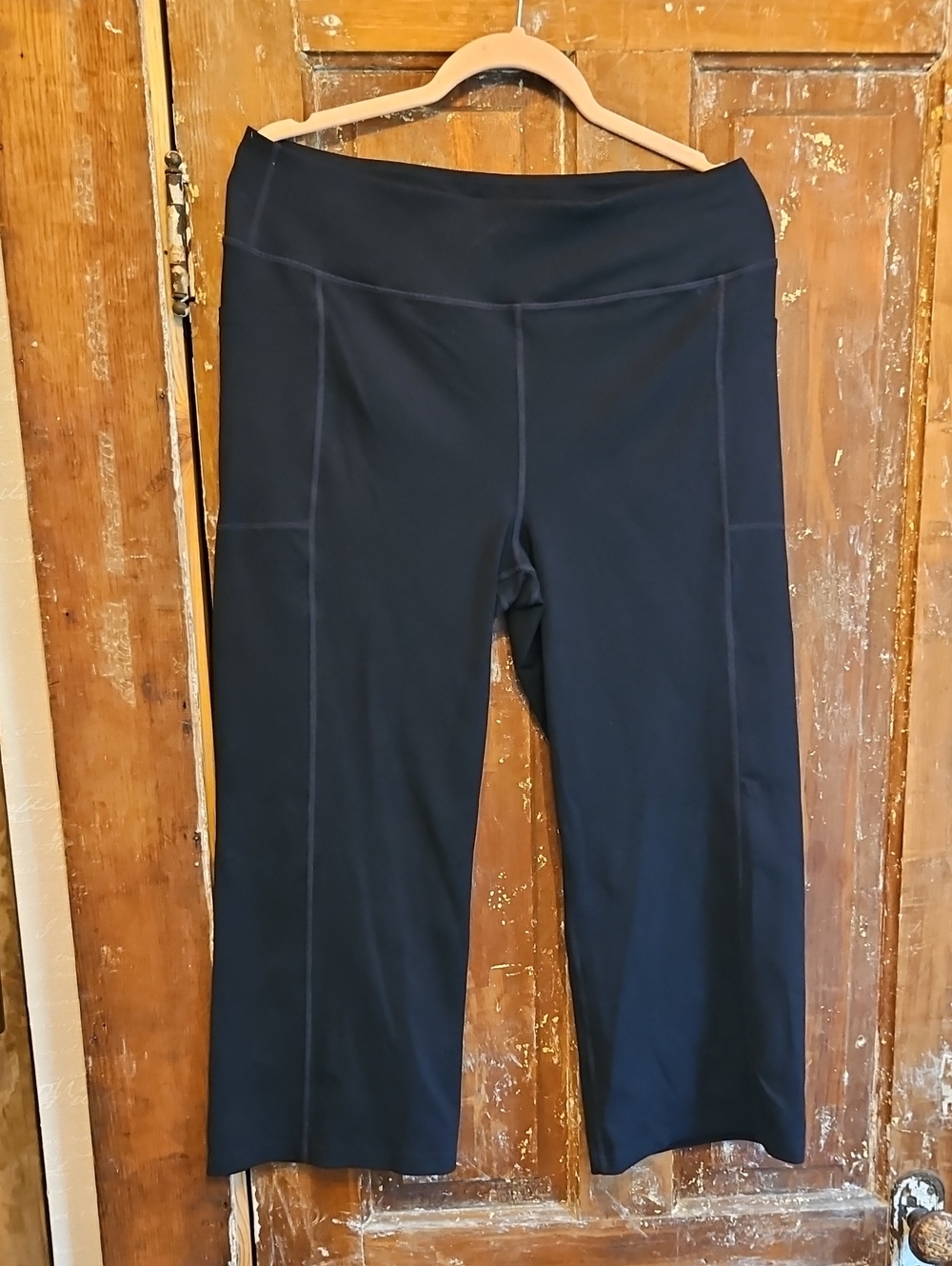 SKETCHERS LOS ANGELES XL Women's Black Wide-Leg Active Pants